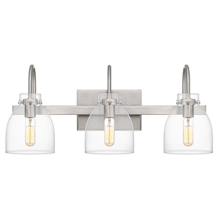 Quoizel Atmore 3-Light Brushed Nickel Vanity Light ATMO8621BN